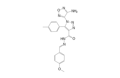 1-(4-amino-1,2,5-oxadiazol-3-yl)-N'-[(E)-(4-methoxyphenyl)methylidene]-5-(4-methylphenyl)-1H-1,2,3-triazole-4-carbohydrazide