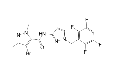 4-bromo-1,3-dimethyl-N-[1-(2,3,5,6-tetrafluorobenzyl)-1H-pyrazol-3-yl]-1H-pyrazole-5-carboxamide