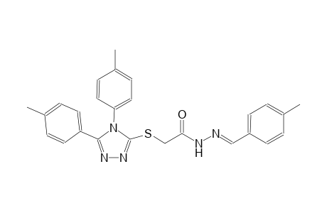 2-{[4,5-bis(4-methylphenyl)-4H-1,2,4-triazol-3-yl]sulfanyl}-N'-[(E)-(4-methylphenyl)methylidene]acetohydrazide