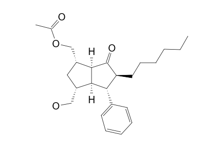 acetic acid [(1S,3R,3aS,4R,5S,6aS)-5-hexyl-6-keto-3-methylol-4-phenyl-2,3,3a,4,5,6a-hexahydro-1H-pentalen-1-yl]methyl ester