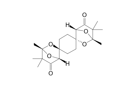 (1R,1''R,4S,4''S)-4,4'',5,5,5'',5''-hexamethyldispiro[3,7-dioxabicyclo[2.2.1]heptane-2,1'-cyclohexane-4',2''-[3,7]dioxabicyclo[2.2.1]heptane]-6,6''-dione