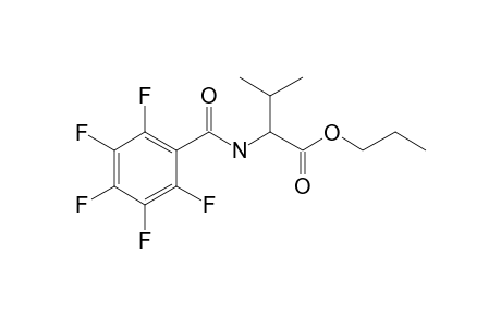 L-Valine, N-pentafluorobenzoyl-, propyl ester