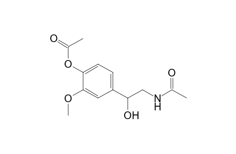 Acetamide, N-[2-[4-(acetyloxy)-3-methoxyphenyl]-2-hydroxyethyl]-, (.+-.)-