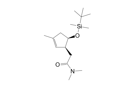 2-{5'-[(t-Butyldimethylsilyl)oxy]-3'-methylcyclopent-2'-enyl)}-N,N-dimethylacetamide