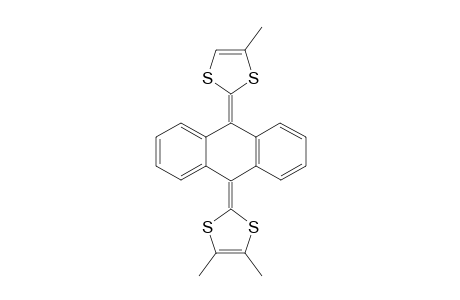 9-(4',5'-Dimethyl-1',3'-dithiol-2'-ylidene)-10-(4"-methoxycarbonyl-4"-methyl-1",3"-dithiol-2"-ylidene)-9,10-dihydroanthracene