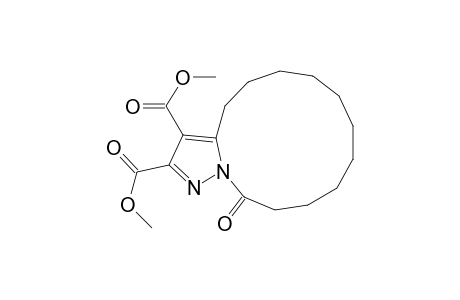 4H-Pyrazolo[1,5-a]azacyclotridecine-2,3-dicarboxylic acid, 5,6,7,8,9,10,11,12,13,14-decahydro-14-oxo-, dimethyl ester