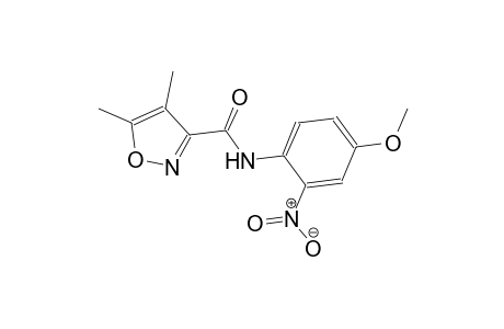 N-(4-methoxy-2-nitrophenyl)-4,5-dimethyl-3-isoxazolecarboxamide