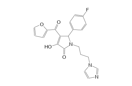 2H-pyrrol-2-one, 5-(4-fluorophenyl)-4-(2-furanylcarbonyl)-1,5-dihydro-3-hydroxy-1-[3-(1H-imidazol-1-yl)propyl]-