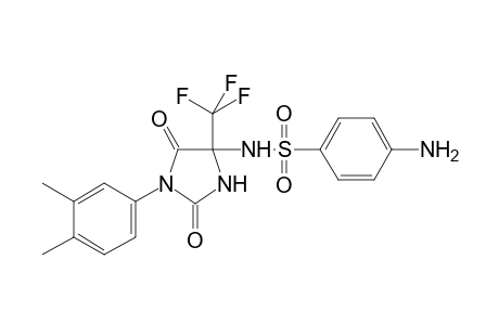 4-Amino-N-[1-(3,4-dimethylphenyl)-2,5-dioxo-4-(trifluoromethyl)imidazolidin-4-yl]benzene-1-sulfonamide