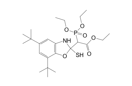 Ethyl 2-(5,7-di-tert-butyl-2-mercapto-2,3-dihydrobenzo[d]oxazol-2-yl)-2-(diethoxyphosphoryl)-acetate