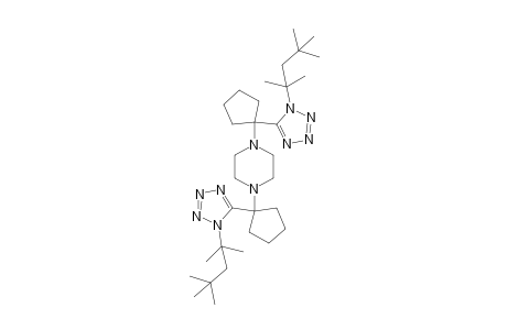 1,4-Bis(1-(1-(2,4,4-trimethylpentan-2-yl)-1H-tetrazol-5-yl) cyclopentyl)piperazine
