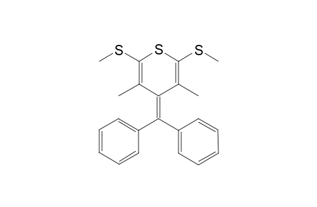 4-Diphenylmethylene-2,6-bis(methylthio)-3,5-dimethyl-4(H)-thiopyran