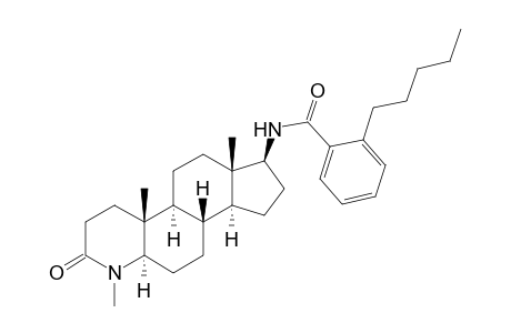 17.beta.-[(N-Amyl)benzamido]-4-methyl-4-aza-5.alpha.-androstan-3-one