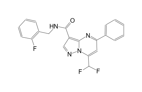 7-(difluoromethyl)-N-(2-fluorobenzyl)-5-phenylpyrazolo[1,5-a]pyrimidine-3-carboxamide