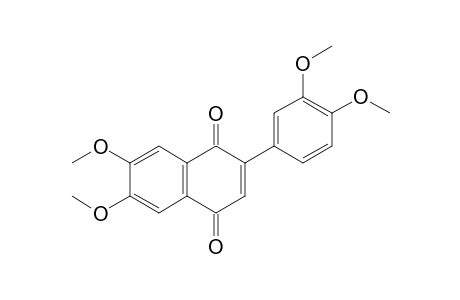 2-(3',4'-Dimethoxyphenyl)-6,7-dimethoxy-1,4-dihydro-3-hydroxy-1,4-naphthalenedione
