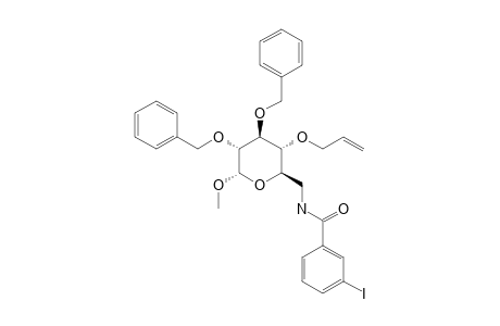 METHYL-4-O-ALLYL-2,3-DI-O-BENZYL-6-DEOXY-6-(3-IODOBENZOYLAMINO)-ALPHA-D-GLUCOPYRANOSIDE