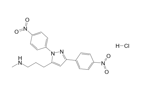 1,3-Bis(4-nitrophenyl)-5-(3-methylamino)propylpyrazole hydrochloride salt