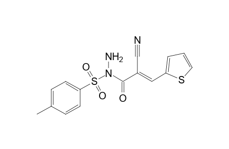 N-[p-Tolylsulfonyl]-2-cyano-3-(2'-thienyl)-2-propenoyl-hydrazide