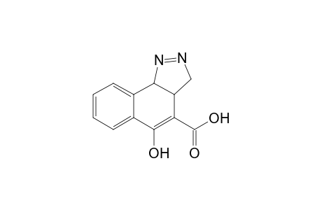 3H-Benz[g]indazole-4-carboxylic acid, 3a,9b-dihydro-5-hydroxy-