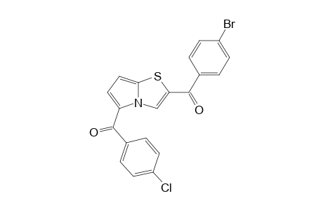 2-(p-Bromobenzoyl)-5-p-chlorobenzoylpyrrolo[2,1-b]thiazole