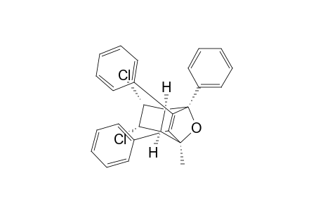 9-Oxatricyclo[4.2.1.0(2,5)]non-7-ene, 3,4-dichloro-1-methyl-6,7,8-triphenyl-, (1.alpha.,2.alpha.,3.alpha.,4.alpha.,5.alpha.,6.alpha.)-