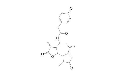YOUNGIAJAPONICOL_A;3-OXO-8-ALPHA-(4-HYDROXYPHENYL)-ACETYL-10-(14),11-(13)-GUAIADIEN-12,6-OLIDE