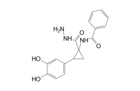 1-BENZAMIDO-2-(3,4-DIHYDROXYPHENYL)CYCLOPROPANECARBOXYLIC ACID, HYDRAZIDE