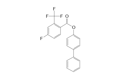 4-Fluoro-2-trifluoromethylbenzoic acid, 4-biphenyl ester