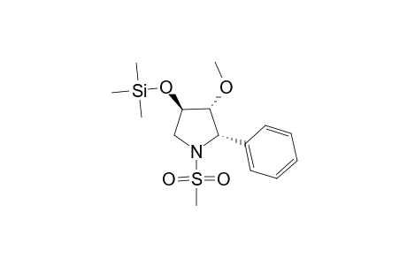 (2S,3R,4R)-3-METHOXY-4-TRIMETHYLSILYLOXY-1-METHYLSULFONYL-2-PHENYL-PYRROLIDINE
