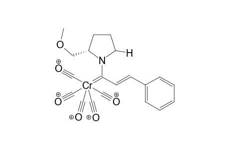 syn-1-[2-(Methoxymethylpyrrolidin-1-yl)-3-phenylprop-2-en-1-ylidene]pentacarbonylchromium complex