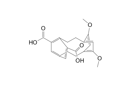 Tricyclo[8.2.2.2(4,7)]hexadeca-4,6,10,12,13,15-hexaene-5,15-dicarboxylic acid, 11,13-dimethoxy-, stereoisomer