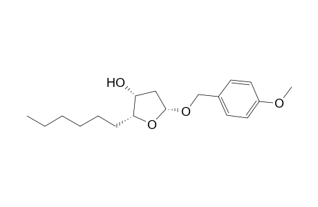 (2R,3R,5R)-2-Hexyl-5-[(4-methoxyphenyl)methoxy]tetrahydrofurane-3-ol