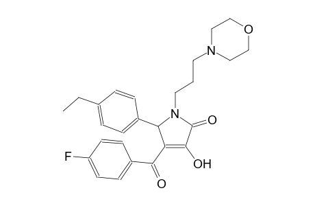 5-(4-ethylphenyl)-4-(4-fluorobenzoyl)-3-hydroxy-1-[3-(4-morpholinyl)propyl]-1,5-dihydro-2H-pyrrol-2-one