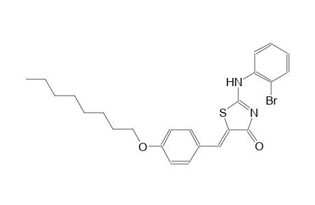 (5Z)-2-(2-bromoanilino)-5-[4-(octyloxy)benzylidene]-1,3-thiazol-4(5H)-one