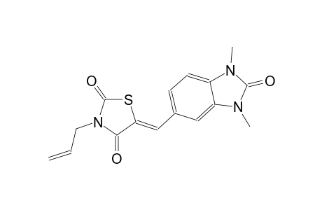 (5Z)-3-allyl-5-[(1,3-dimethyl-2-oxo-2,3-dihydro-1H-benzimidazol-5-yl)methylene]-1,3-thiazolidine-2,4-dione
