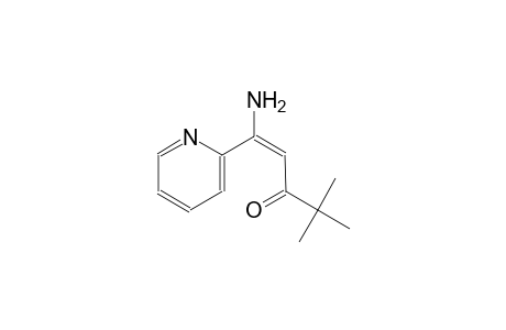 (1E)-1-amino-4,4-dimethyl-1-(2-pyridinyl)-1-penten-3-one