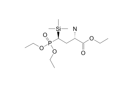 ETHYL-(2S,4R)-2-AMINO-4-(DIETHOXYPHOSPHORYL)-4-(TRIMETHYLSILYL)-BUTANOATE