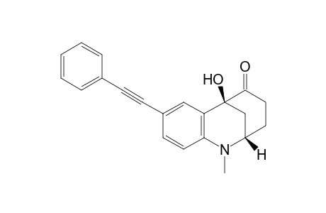 (2S,6S)-6-Hydroxy-1-methyl-8-(phenylethynyl)-1,2,3,4-tetrahydro-2,6-methanobenzazocin-5-one