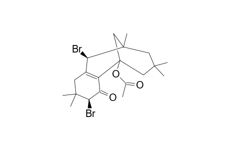 1-ACETOXY-4-BETA,8-BETA-DIBROMO-DIISOPHOR-2(7)-EN-3-ONE