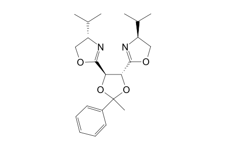 (-)-(4R,5R)-Bis((S)-4-isopropyloxazilin-2-yl)-2-methyl-2-phenyl-1,3-dioxolane