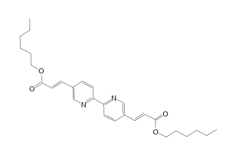 Dihexyl 3,3'-[2,2'-Bipyridine]-5,5'-diylbis[(E)-prop-2-enoate]