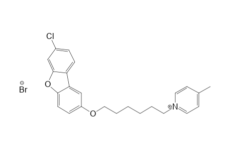 Pyridinium, 1-[6-[(7-chloro-2-dibenzofuranyl)oxy]hexyl]-4-methyl-, bromide