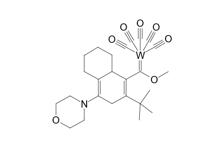 Pentacarbonyl{2-[3-tert-butyl-5-morpholinobicyclo4.4.0]deca-2,5-dienyl]methoxymethylene}tungsten(0)