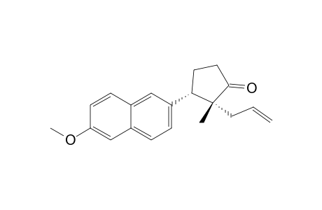 trans-2-Allyl-r-3-(6-methoxy-2-naphthyl)-2-methylcyclopentanone