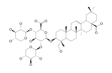 3-O-BETA-[XYLOPYRANOSYL-(1->2)-[XYLOPYRANOSYL-(1->4)]-GLUCURONOPYRANOSYL]-HEDERAGENIN