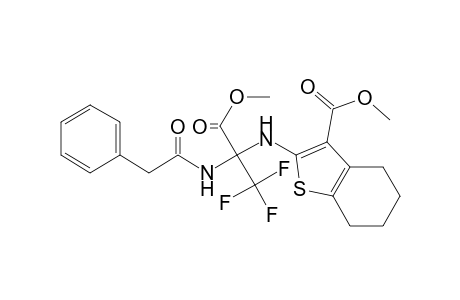 2-[[1,1,1-trifluoro-3-methoxy-3-oxo-2-[(1-oxo-2-phenylethyl)amino]propan-2-yl]amino]-4,5,6,7-tetrahydro-1-benzothiophene-3-carboxylic acid methyl ester