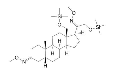 18,21-Dihydroxy-5.beta.-pregnane-3,20-dione MO-TMS