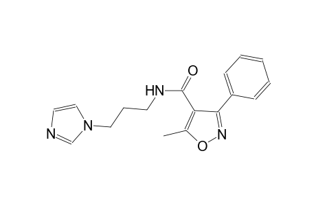 N-[3-(1H-imidazol-1-yl)propyl]-5-methyl-3-phenyl-4-isoxazolecarboxamide