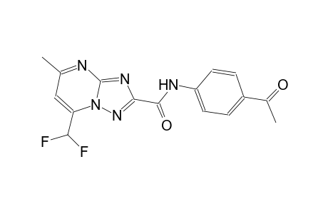 N-(4-acetylphenyl)-7-(difluoromethyl)-5-methyl[1,2,4]triazolo[1,5-a]pyrimidine-2-carboxamide