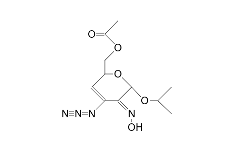 Isopropyl-6-O-acetyl-3-azido-2-oximino-3,4-dideoxy.alpha.-D-glycero-3-hexenopyranoside